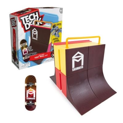 Комплект мини скейтборд с рампа, Tech Deck, Sk8Mafia Vert Wall 2, 20141010