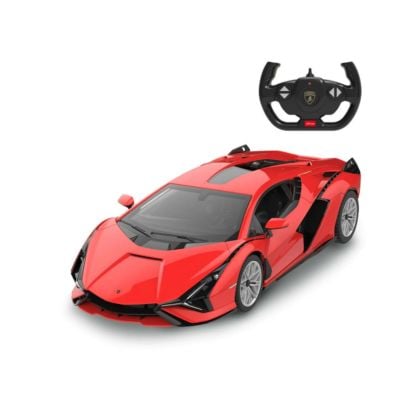 Количка с дистанционно, Rastar, Lamborghini Sian, Червена, 1:14