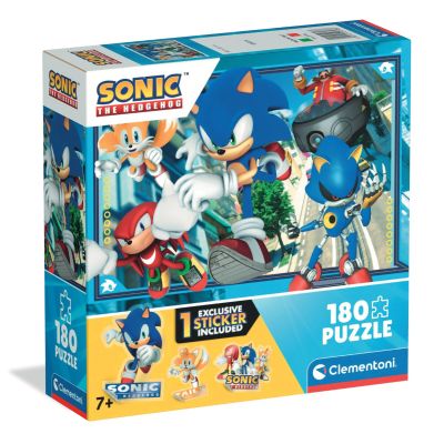 N00029798_001w 8005125297986 Пъзел Clementoni, Sonic the Hedgehog с Knuckles и Tails, 180 части
