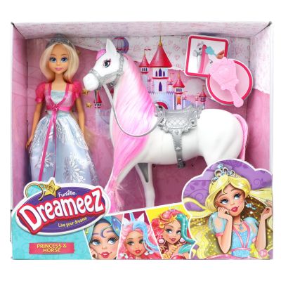Комплект за игра с кукла и кон, Dreameez