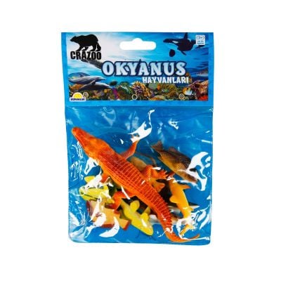 Комплект фигурки на животни от океана в малка опаковка, Crazoo