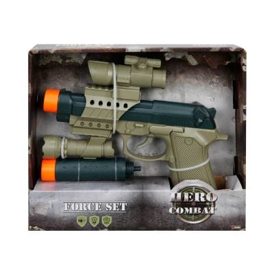 Пистолет със звуци и светлини, Hero Combat