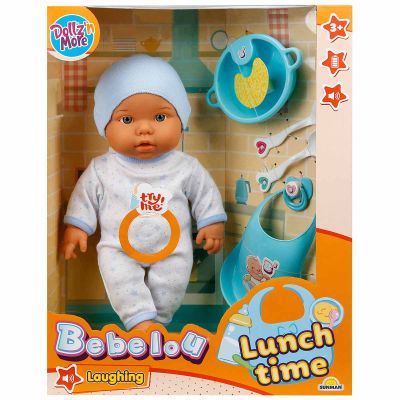 Кукла Bebelou, Време за обяд, Dollz And More, Син, 35 см