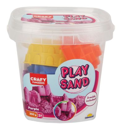 Пясък за моделиране, Crafy, Лилав, 350 гр