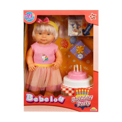 Парти комплект с кукла Bebelou, Dollz And More, и розовата пола, 40см