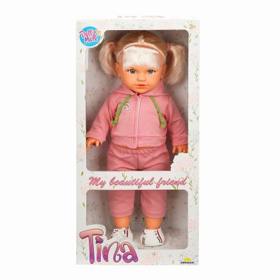 Кукла Тина в спортен тоалет, Dollz And More, Светло розово, 45см