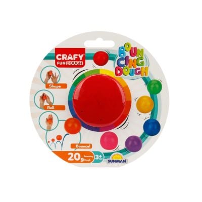 Цветен пластилин, Crafy, Червен, 20гр