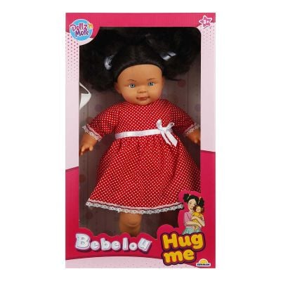 Кукла бебе с кафява коса, Dollz And More, Прегърни ме, 40 см