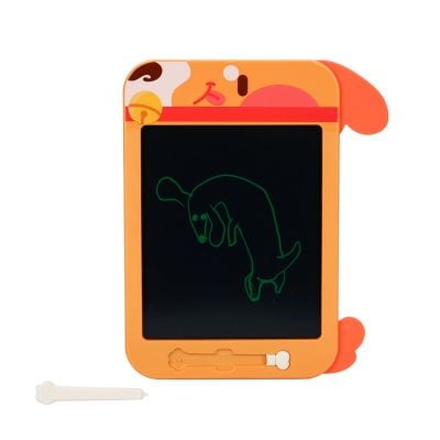 Цифров таблет LCD, за писане и рисуване, Edu Sun, 10.5 инча, Кученце, Оранжев