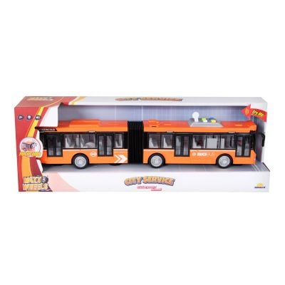 S00003866_002w 8680863038666 Autobuz cu lumini si sunete, Maxx Wheels, 1:16, Portocaliu