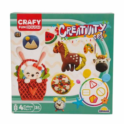 Комплект за моделиране с различни формички, Crafy, 12 части