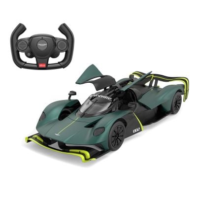 Кола с дистанционно управление, Rastar, Aston Martin Valkyrie Amr Pro, Тъмнозелена, 1:14