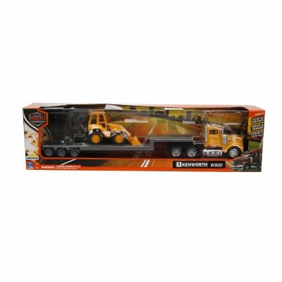 Транспортен камион и булдозер, New Ray, Kenworth, 1:43