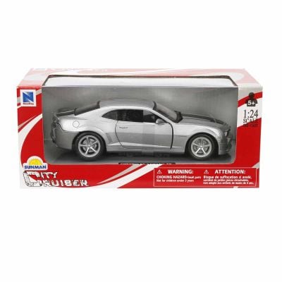 Метален автомобил, New Ray, Chevrolet Camaro, 1:24, Сив