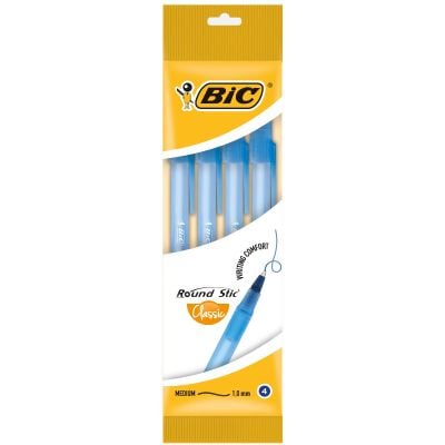 Комплект 4 химикала Round Stic Bic, Сини