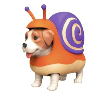 Мини фигурка, Dress Your Puppy, Jack Russell в костюм на охлюв, S2