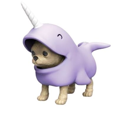 Мини фигурка, Dress Your Puppy, Chihuahua в костюм на кит, S2
