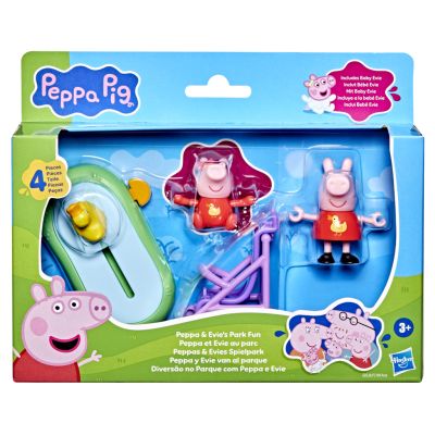 Комплект за игра с 2 фигурки и аксесоари, Peppa Pig и Evie, Park Fun, G0528