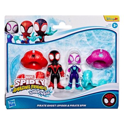 Комплект 2 превозни средства Spidey and his Amazing Friends, Waterwebs, Пирати Ghost-Spider и Miles Spin, G1462