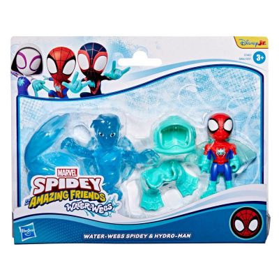 Kомплект от 2 превозни средства Spidey and his Amazing Friends, Waterwebs, Spidey и Hydro-Man, G1463