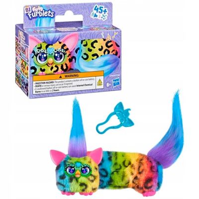 Мини интерактивна плюшена играчка, Furby Dj Furblets, Rain-Bow-Kat, G1783