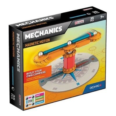 Игра с магнитна конструкция Geomag Mechanics Motion, 35 части