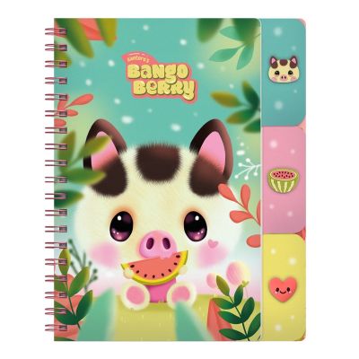 Бележник с разделители и аксесоари Bangobobs, Bangoberry, Piggy Pig
