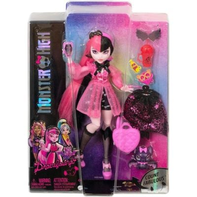 Кукла Monster High Draculaura с домашен любимец и аксесоари, HHK51