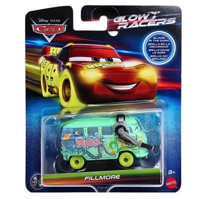 Метална количка, Disney Cars, Glow Racers, Fillmore, HPG80