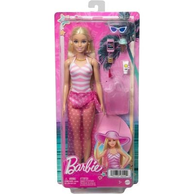 Кукла с аксесоари, Barbie, На плажа, HPL73