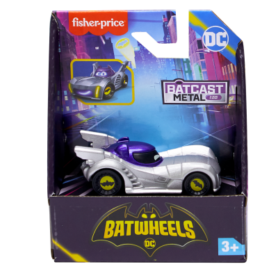 T000HML12_006w 194735130467 Мини метално превозно средство, Fisher Price, Batwheels, Armored Bam The Batmobile, 1:55, HRJ71