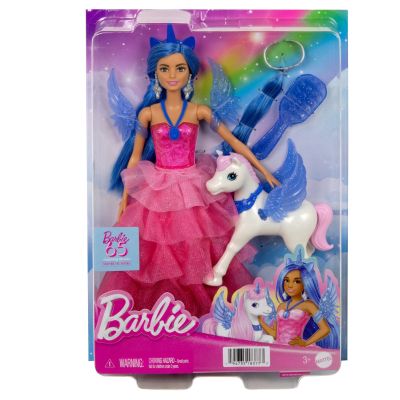 Кукла принцеса Barbie с еднорог, HRR16