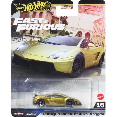Количка Fast and Furious, Hot Wheels, Lamborghini Gallardo LP570-4 Superleggera, JBM01