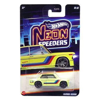 Метална количка, Hot Wheels, Neon Speeders, BMW 2002, JCB07