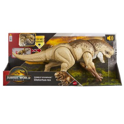 Подвижна фигурка, Jurassic World Rebirth, Rumble N Rampage, Distorsus Rex, JGB58
