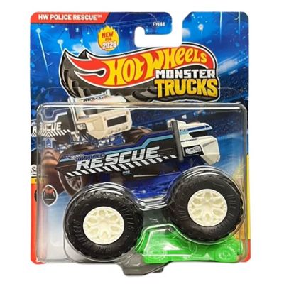 Количка Hot Wheels, Monster Truck, Champion Crashers, Police Rescue, JHY65
