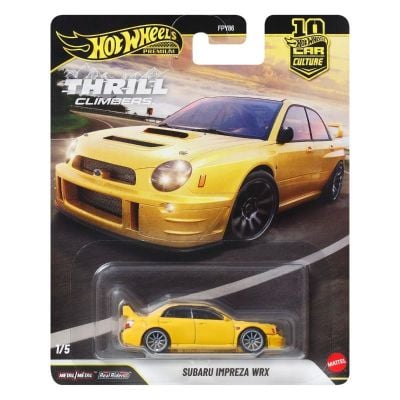 Метална кола, Hot Wheels Premium, Car Culture, Thrill Climbers, Subaru Impreza WRX, JKF21