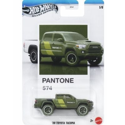 Метална кола, Hot Wheels, Silver Series, Pantone 574, ’20 Toyota Tacoma, JKY57