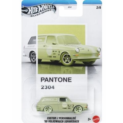 Метална кола, Hot Wheels, Silver Series, Pantone 2304, 69 Volkswagen Squareback, JKY60