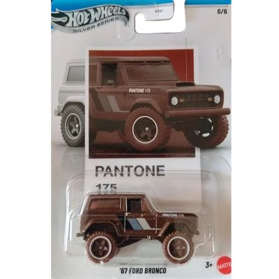 Метална кола, Hot Wheels, Silver Series, Pantone 175, 67 Ford Bronco, JKY65