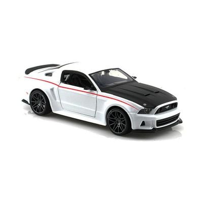 Количка Maisto Ford Mustang Street Racer 2014, 1:24, Бяла