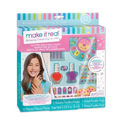 Комплект за маникюр Make It Real - Glitter Girls Nail Party,  Страхотни нокти
