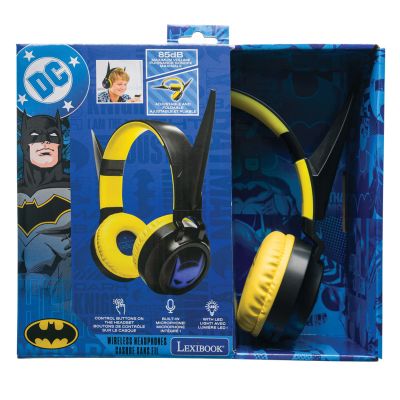 Сгъваеми кабелни слушалки с Bluetooth, Lexibook, Batman