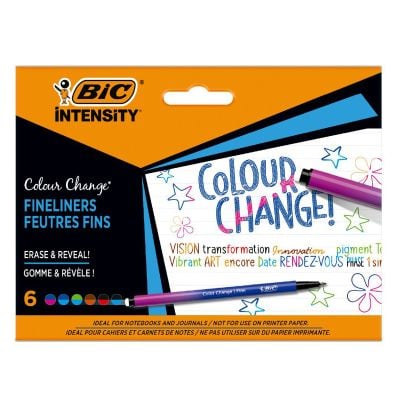 Комплект 6 тънкописци, Bic Intensity Color Change