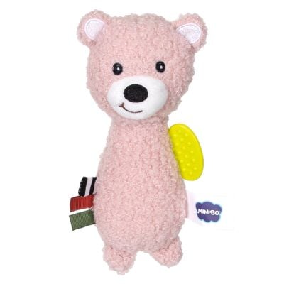 Дрънкалка Minibo, Мече, Розово
