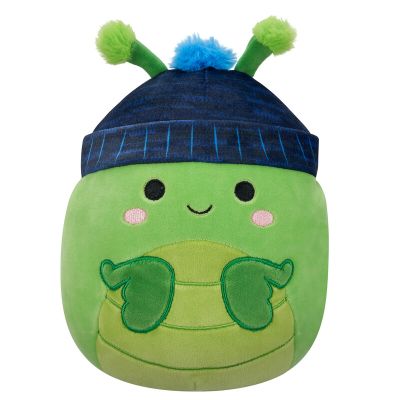 Плюшена играчка, Squishmallows, Щурчето Trenton със синя шапка, 19 см