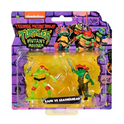 Комплект 2 мини фигурки, Костенурки Нинджа, Raph Vs Leatherhead