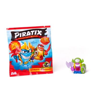 Фигурка - изненада с аксесоар, Piratix, Shark Treasure