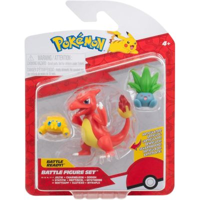 Комплект 3 екшън фигурки, Pokemon, Joltik, Charmelon и Oddish