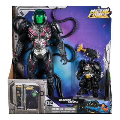 Комплект 2 фигурки, Dc Universe, Metal Force, Brainiac Vs Batman, 6072737